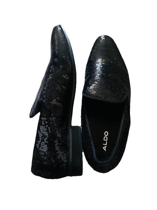 Aldo Black Sequin Michael Jackson Inspo Cosplay Men\'s Slip-On Dress Shoe SZ 8 main image 6